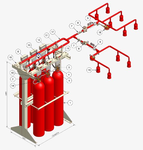 Desain Alat Pemadam Kebakaran CO2 Fire System